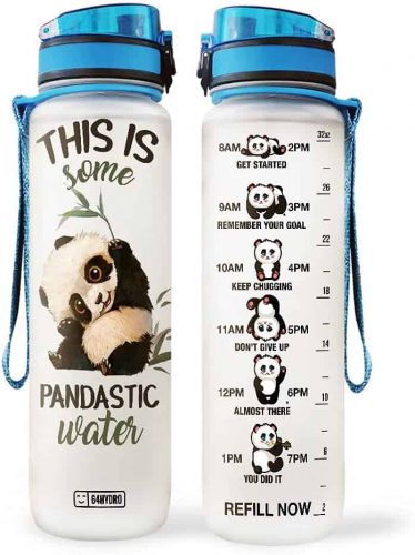 Panda Motivational Water Bottle – A useful panda gift