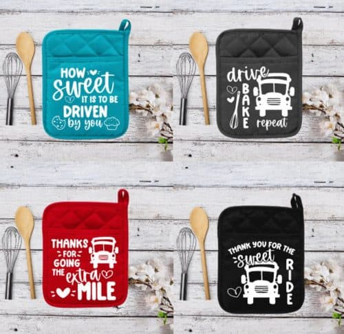 Bus Driver Pot Holder – A sweet bus driver gift idea