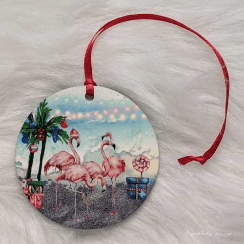 Christmas Ornament – Flamingo gifts for the holidays