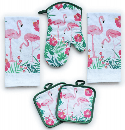 Kitchen Towel Sets – Flamingo gift sets for the kitchen