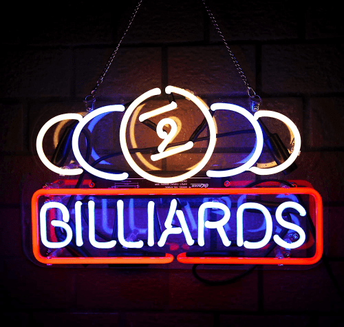 Neon Man Cave Sign – Billiards gifts for him