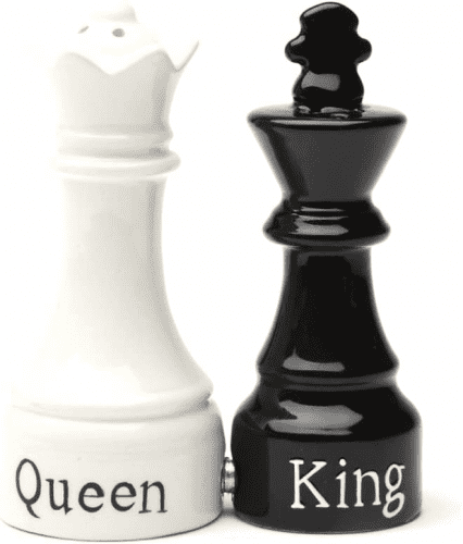 Salt and Pepper Shakers – Chess gift for the kitchen