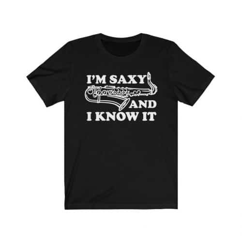 Saxophone T shirt – A funny saxophone novelty gift
