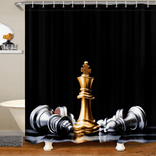 Shower Curtain – Chess gift for the bath