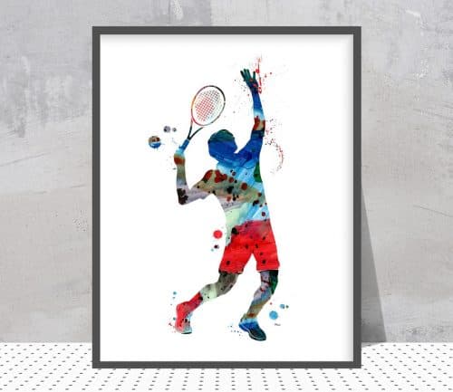 Tennis Art – An artistic tennis gift