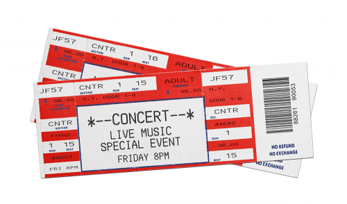 Concert Tickets – Best gifts for banjo players