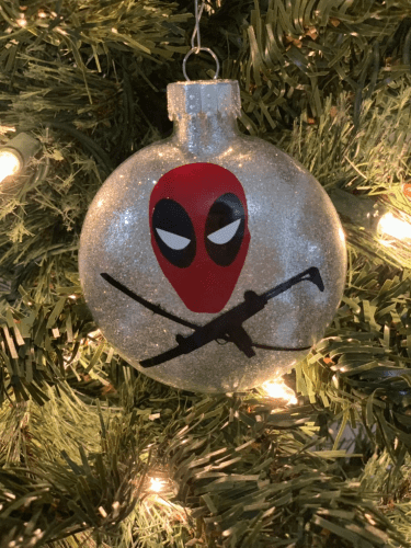 Fun Christmas Ornament – Deadpool gift ideas for Christmas stockings