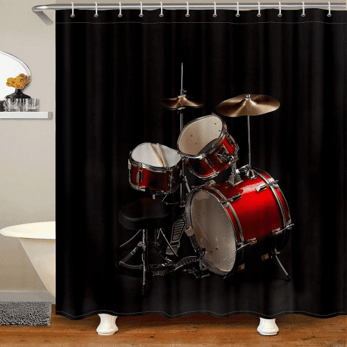 Funky Shower Curtain – Gift ideas for drummers