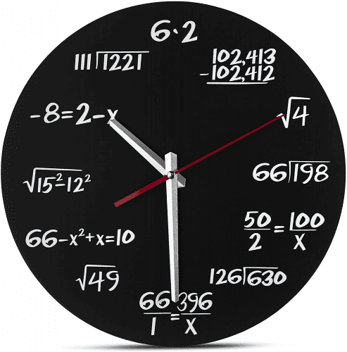 Math Equation Clock – Fun novelty gift idea for engineers