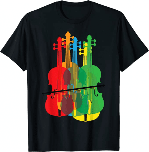 Novelty Violin T Shirt – Fantastic last minute gift idea for any violinist in your life