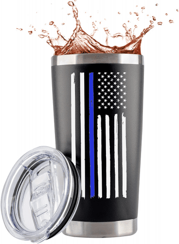 Patriotic Travel Mug – Useful gifts for police officers