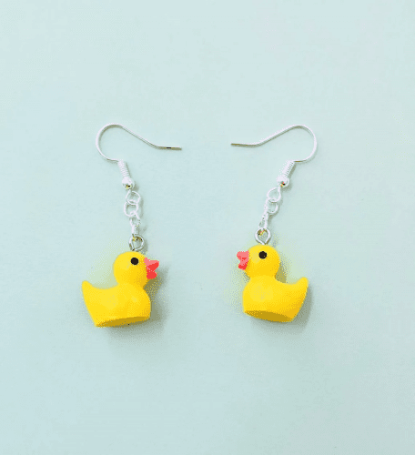Rubber Ducky Earrings – Cheap gifts that start with D