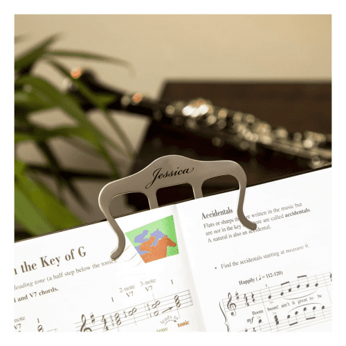 Sheet Music Bookmark and Page Holder – Thoughtful custom gift idea for violin players
