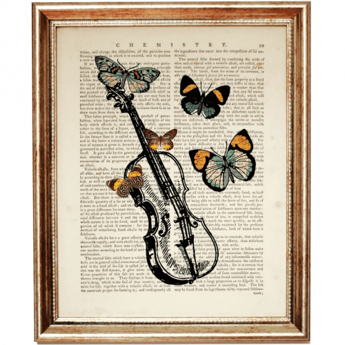 Violin Inspired Wall Art – Help them express their love for violin with this thoughtful gift idea