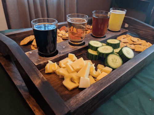 Wooden Beer Flight Tray – Woodworking Christmas gifts