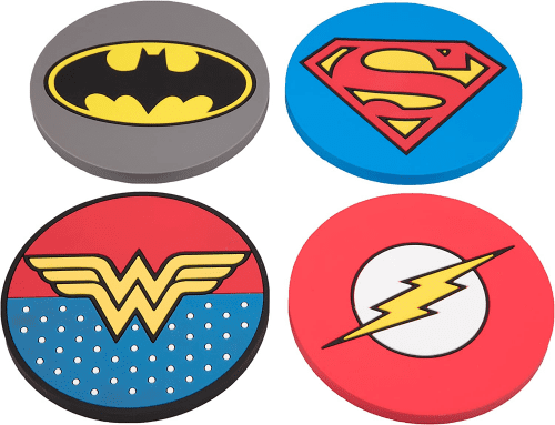 Justice League Coaster Set – Flash gift to use with guests