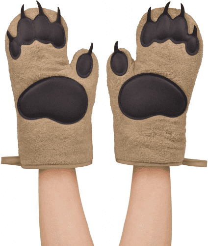 Bear Hands Oven Mitts – Bear themed kitchen gifts for adults