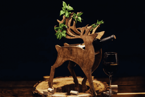 Deer Wine Bottle Holder – Deer presents for grown ups