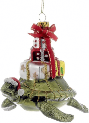 Fancy Holiday Ornament – Sea Turtle Christmas Decor