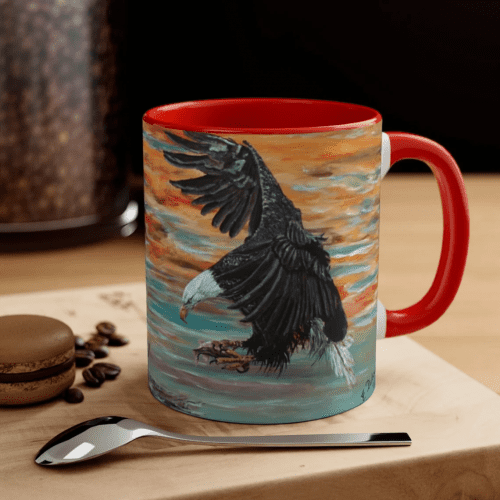 Handmade Eagle Coffee Mug – Stocking stuffer gift idea for eagle lovers