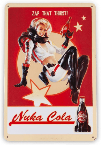 Nuka Cola Metal Sign – Gifts that start with N for Fallout fans