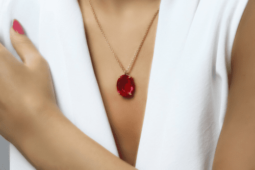 Ruby Necklace – Gifts that start with R for her
