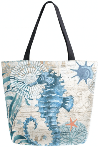 Seahorse Beach Bag – Seahorse themed gifts for the beach