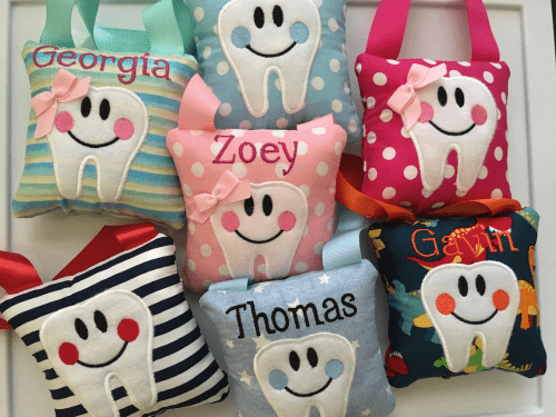 Tooth Pillow – Gifts that start with T from the Tooth Fairy
