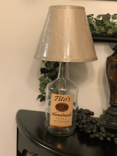 Vodka Bottle Lamp – Unique presents that start with V
