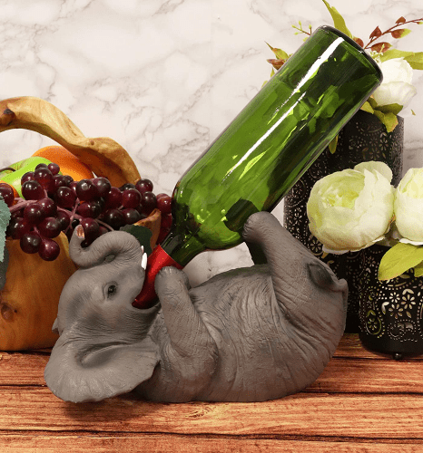 Wine Bottle Holder – Unique elephant gifts for adults
