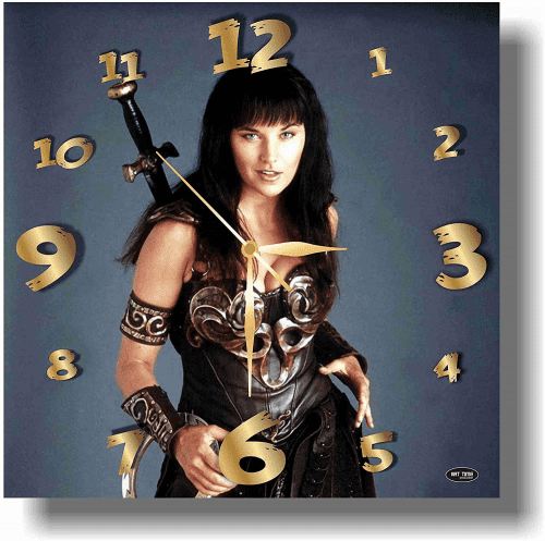 Xena Warrior Princess Clock – Novelty gifts that begin with the letter X
