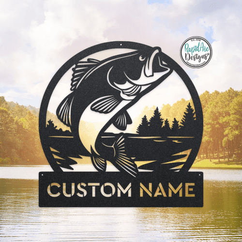 Custom Fishing Sign – Fathers Day gifts for fishermen