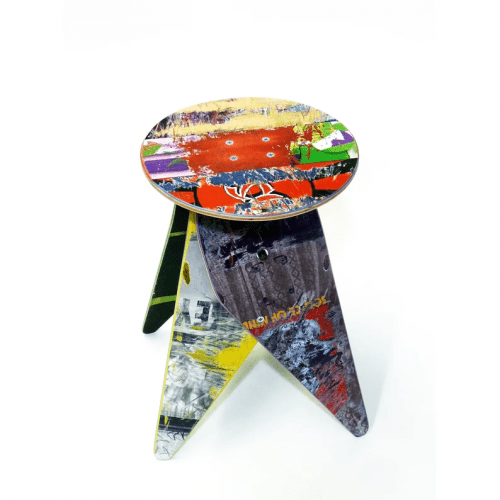 Recycled Skateboard Stools – Cool gifts for skateboarders