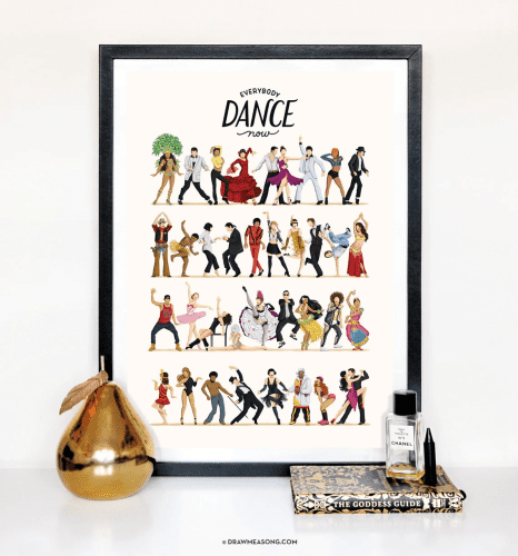 Dance Wall Art Print – Beautiful and thoughtful home decor gift for dancers