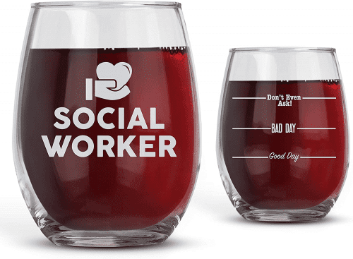 Goofy Wine Glass – Funny gifts for social workers