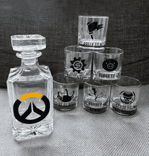 Overwatch Etched Glassware – Cool Overwatch gift ideas