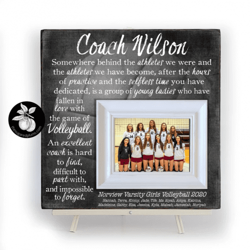 Personalized Photo Plaque – Volleyball coach gifts