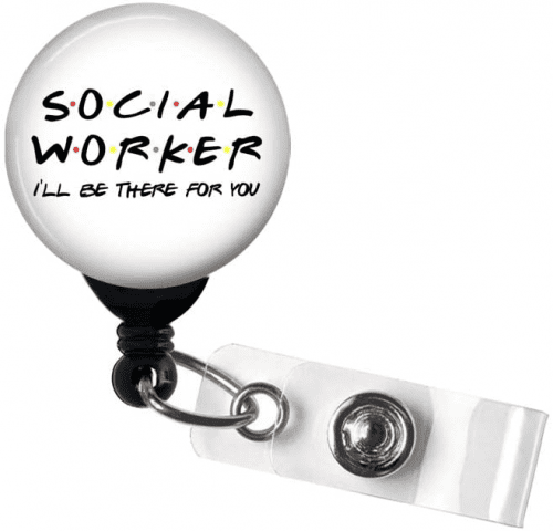 Social Worker Badge Reel – Stocking stuffer gift ideas for social workers