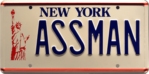 Assman License Plate – Funny gift for a proctologist