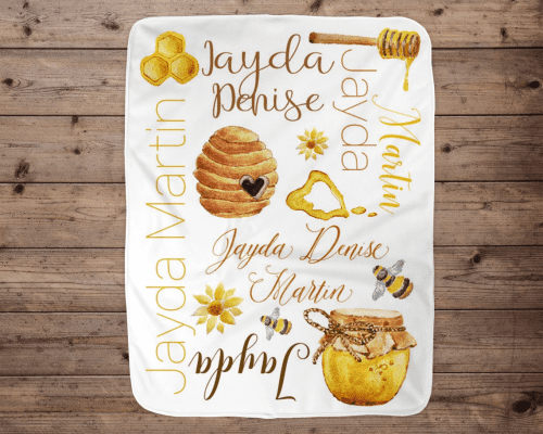 Bee Baby Blanket – Beekeeper gifts