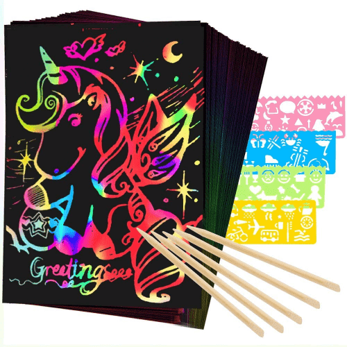 Scratch Art – Rainbow gifts for kids