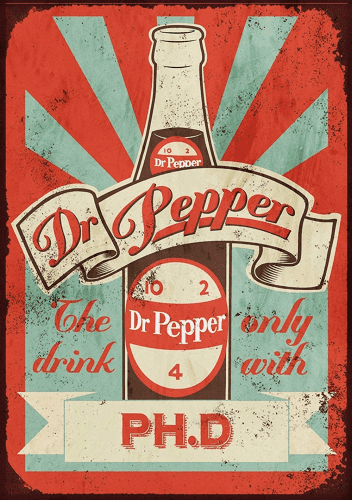 Vintage Metal Signs – Dr Pepper gift ideas