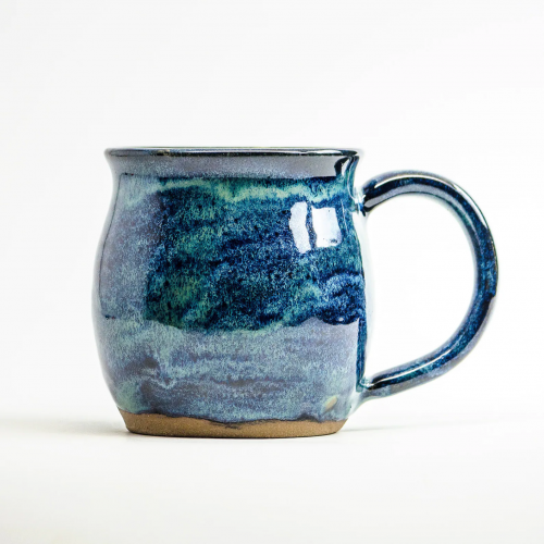 Blue Handmade Coffee Mug – Blue stocking stuffer gift ideas