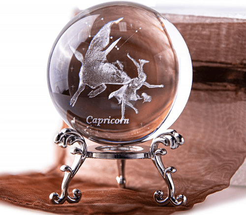 Capricorn Crystal Ball – Decorative goat gift