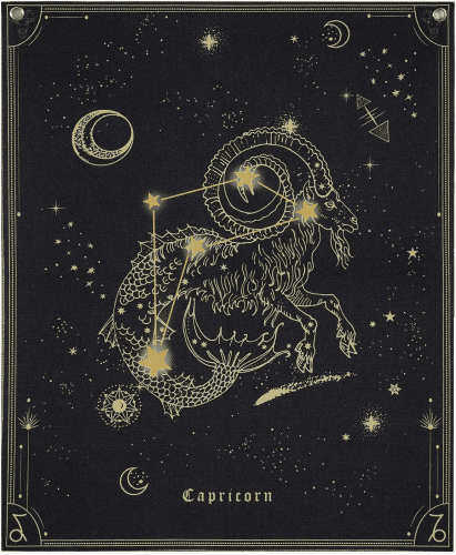 Capricorn Tapestry – Zodiac goat gifts