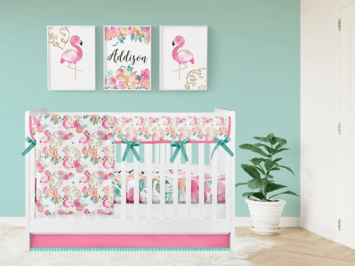 Cuddly Crib Set – Infant flamingo gifts