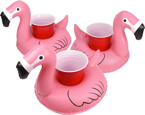 Floating Drink Holders – Fun flamingo gifts