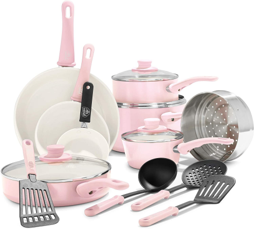 Pink Cookware Set – Thoughtful pink gifts for home chefs