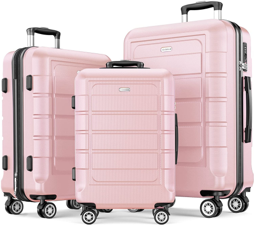 Pink Luggage Set – Pink travel themed gift ideas