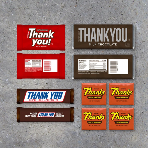 Thank You Candy Bar – More tasty thank you gifts